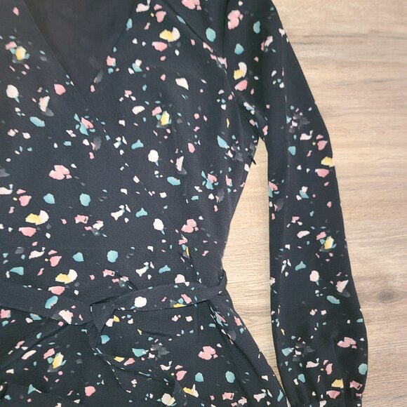 Madison size S Faux Wrap Long sleeve Flare Tie waist Long sleeve - Picture 5 of 5